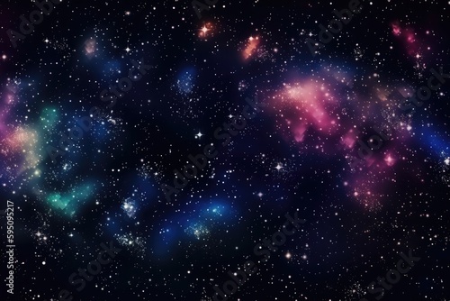 Dark galaxy patterned background © Tymofii
