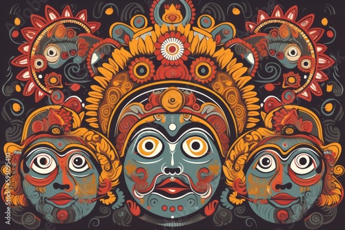 Illustration of ratha yatra