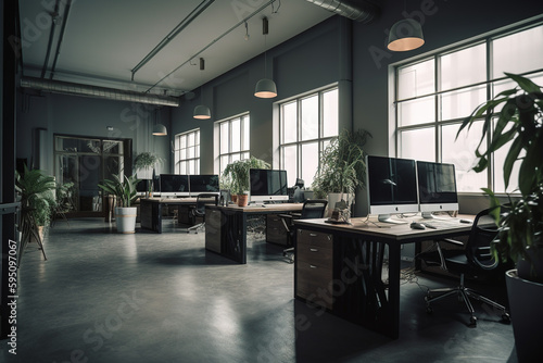 Workspace office interior