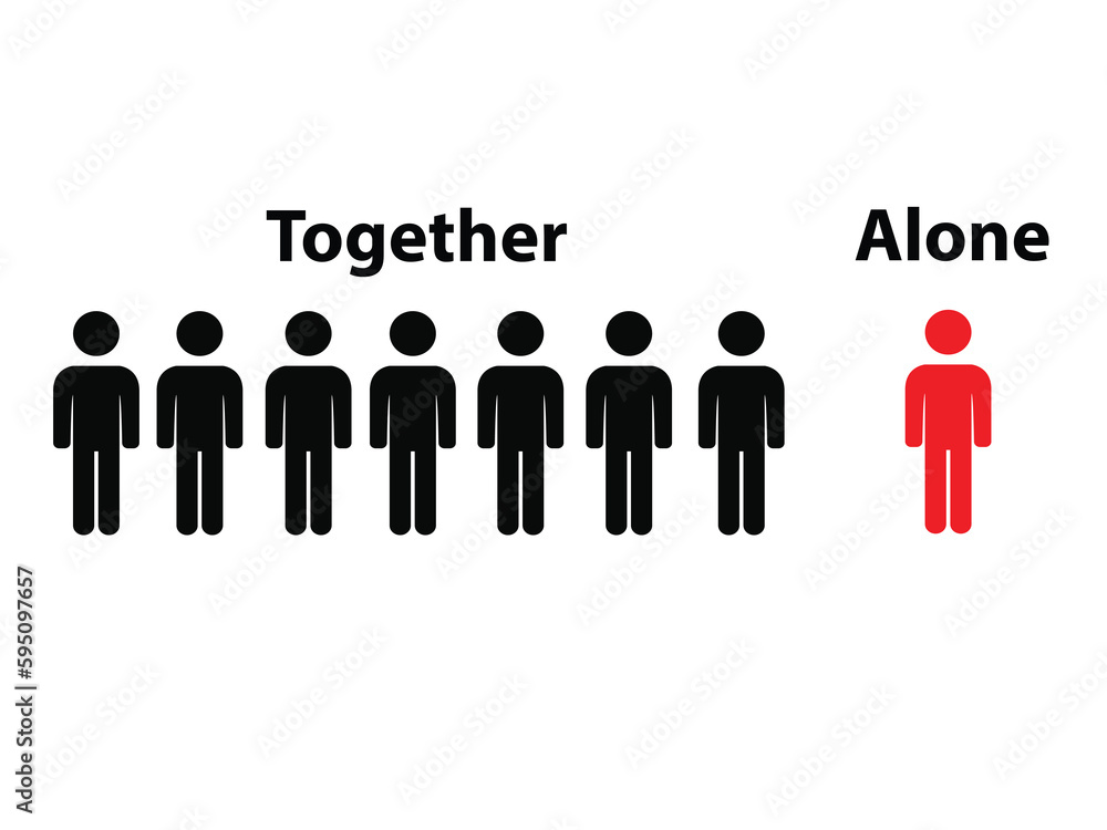 Silhouettes of eight persons with the texts together and alone Silhouettes of eight persons with the texts together and alone