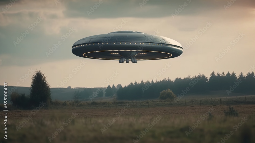 Ufo unidentified flying object. AI generated Ufo unidentified flying object. AI generated