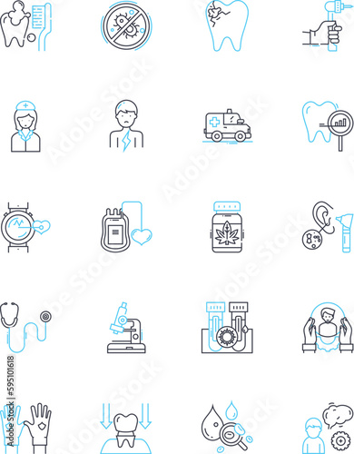 Individualized approach linear icons set. Personalization, Customization, Tailoring, Specificity, Focusing, Differentiated, Personal line vector and concept signs. Unique,Special,Adjusted outline