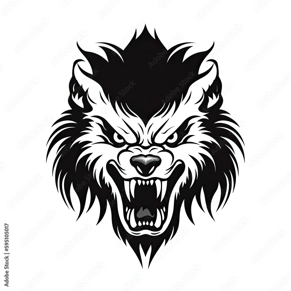 Fototapeta premium werewolf icon