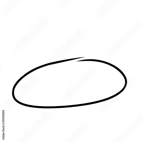Handrawn scribble circle.oval marker.circle buble