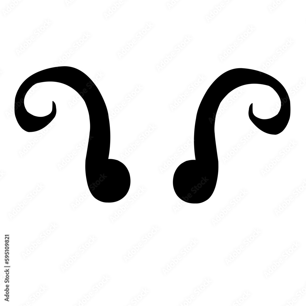 Silhouette Devil Horns Silhouette Devil Horns