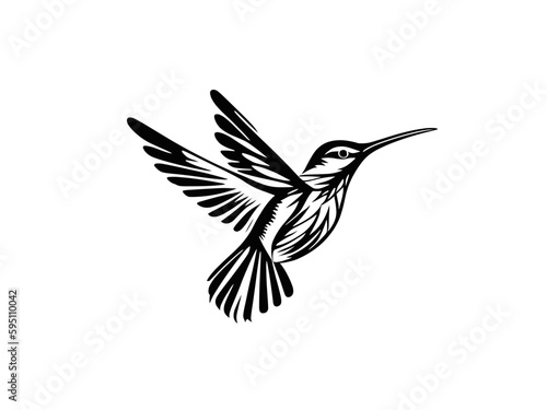 bird on white background vector 