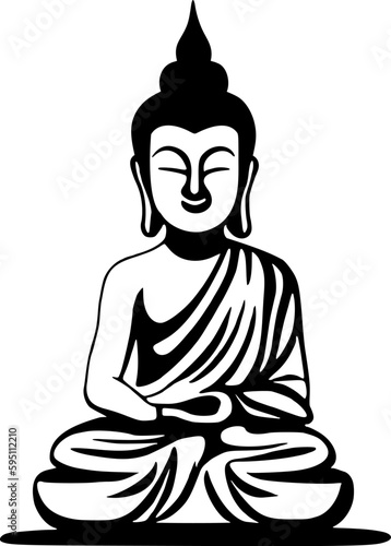 Elegant Buddha symbol