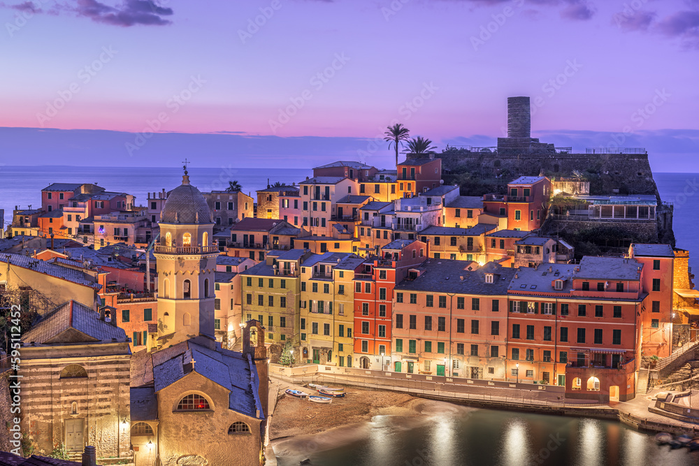 Vernazza, La Spezia, Liguria, Italy in the Cinque Terre region