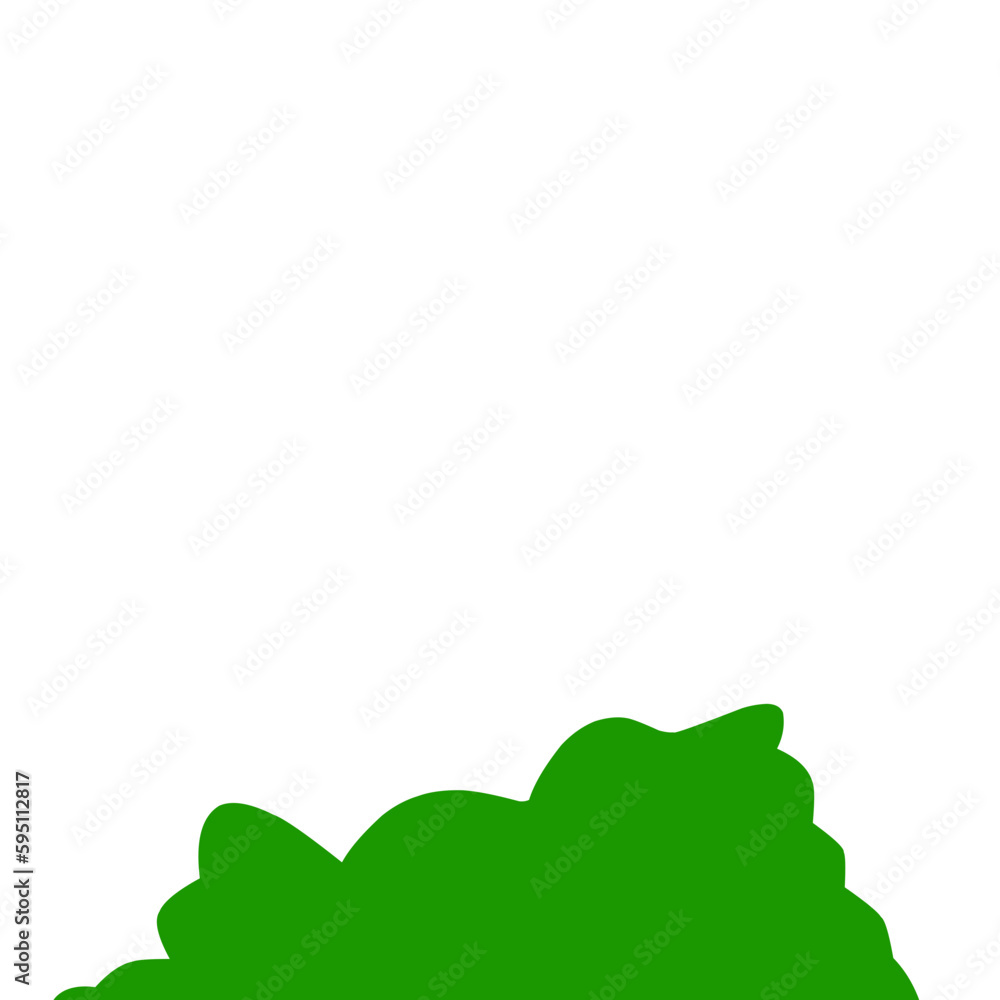 bush green garden illustration vector