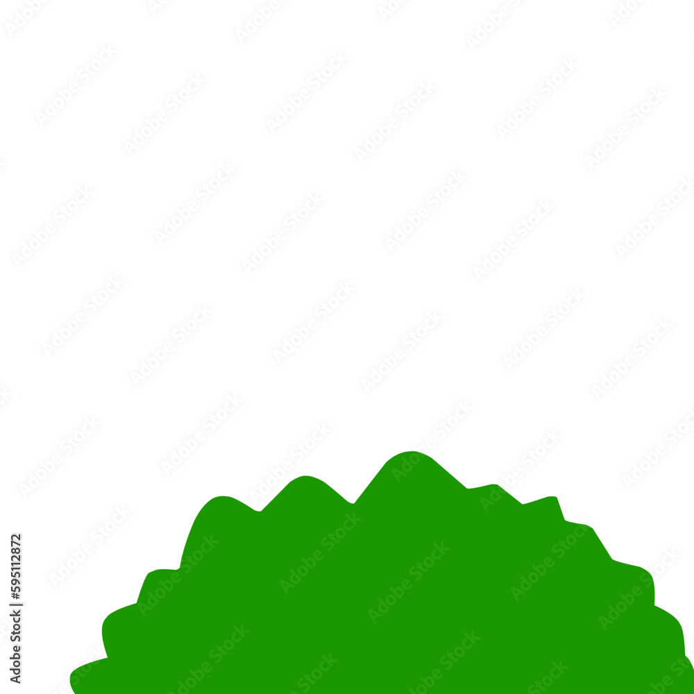 bush green garden illustration vector