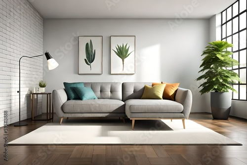 Elegante Couch im Wohnzimmer