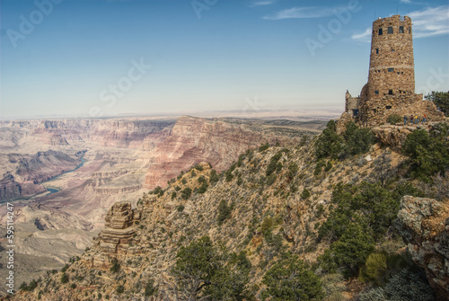 Desert View Watchtower in Grand Canyon National Park photo