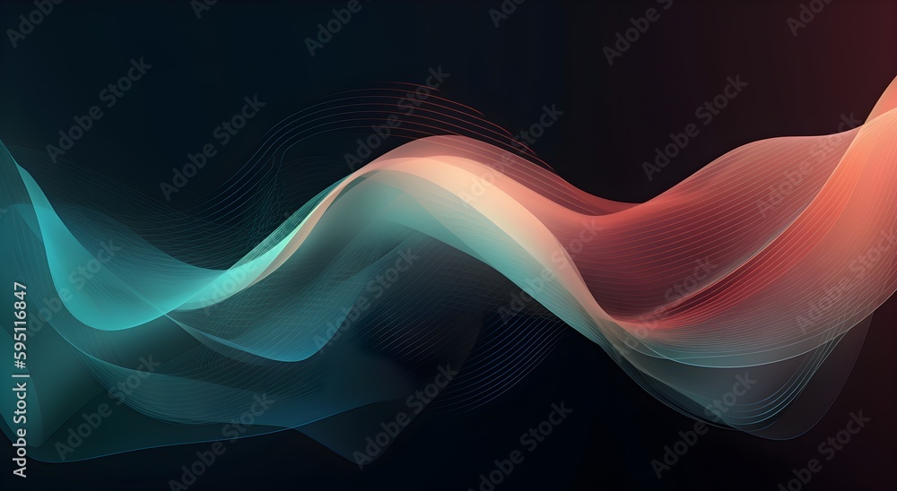 Captivating curved lines background for a mesmerizing visual experience - obrazy, fototapety, plakaty 