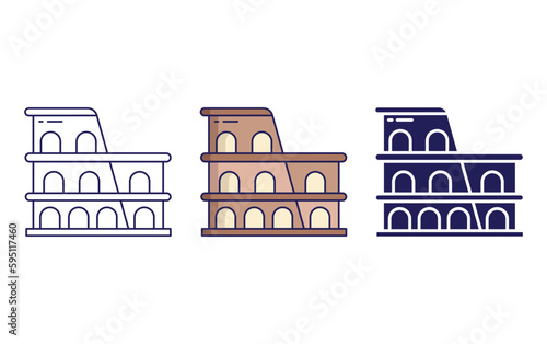 Colosseum vector icon