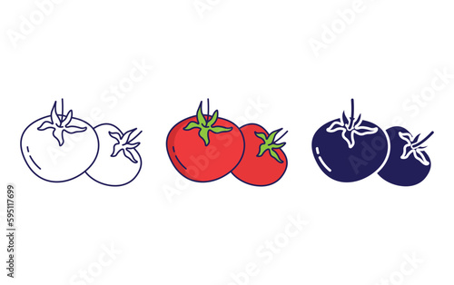 Tomato vector icon