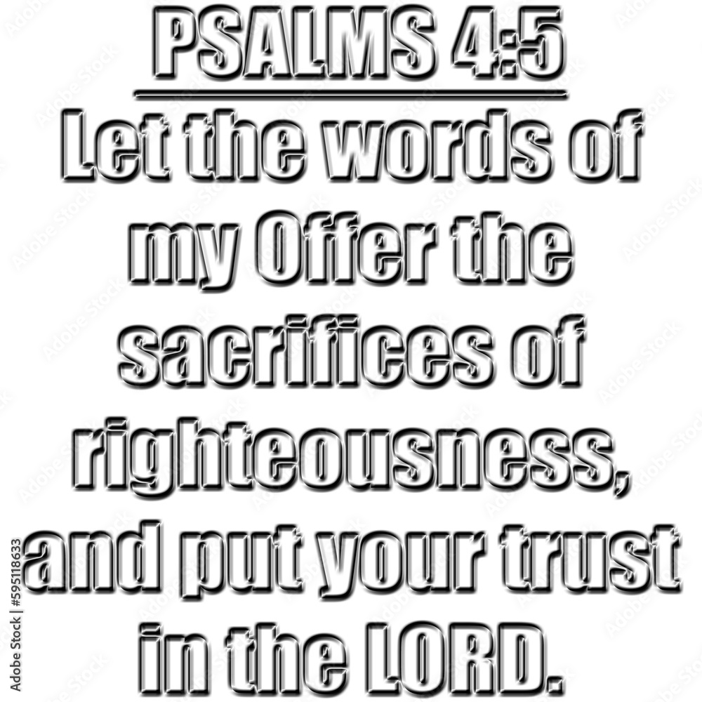 Psalms 4:5 