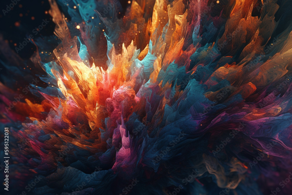 Visualization of fractal realms, Ai generative Visualization of fractal realms, Ai generative