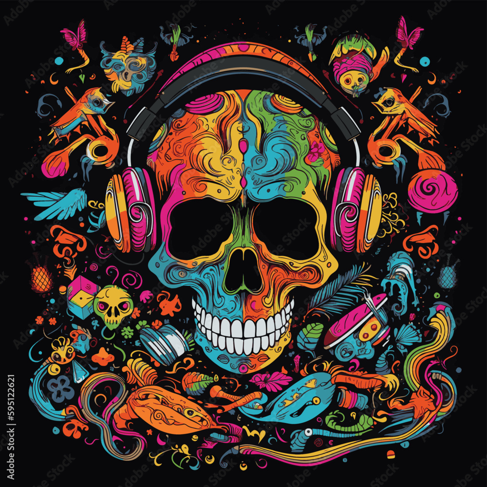 Trippy skull Trippy skull