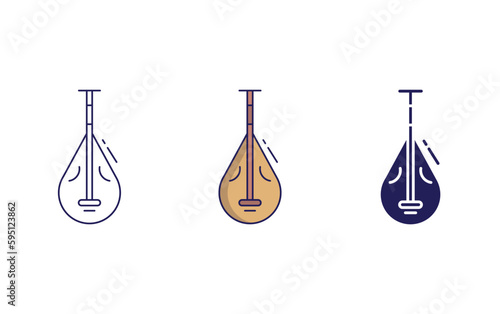Biwa vector icon
