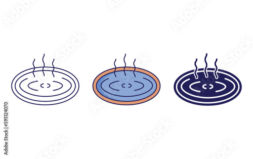 Onsen vector icon