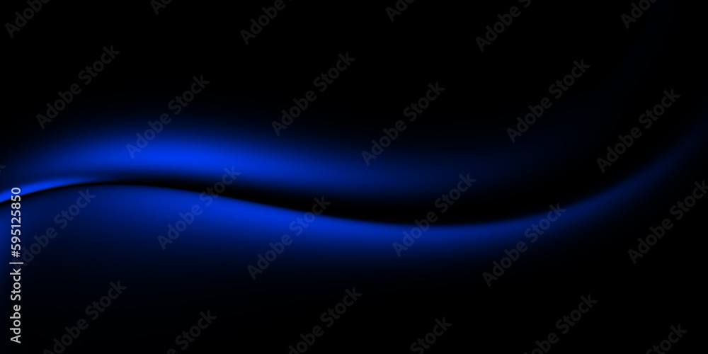 Bright blue holographic background. Abstract blue liquid gradient creative banner. Blurred soft blend color gradation minimal background