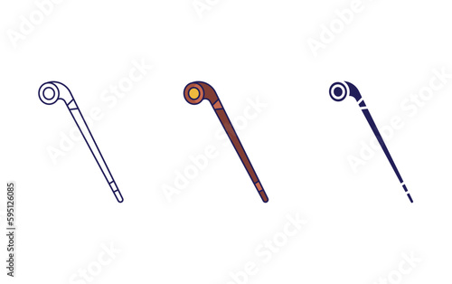 Knobkerrie vector icon