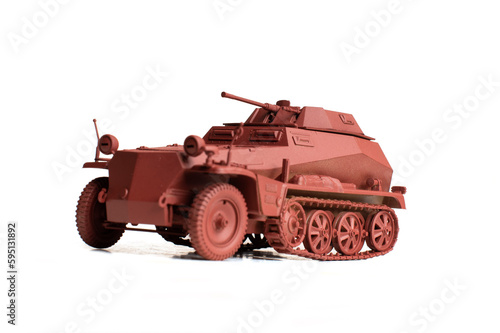 Scale model of old vehicle