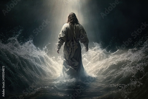 Jesus walking on water is a well-known miracle recorded in the Bible, demonstrating his divine power and authority over nature. This event is often seen as a symbol of faith and trust.