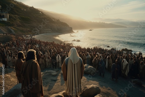 The Sermon on the Mount is a significant event in the New Testament, in which Jesus delivers a powerful and influential message to his disciples and the crowds that have gathered to hear him. 