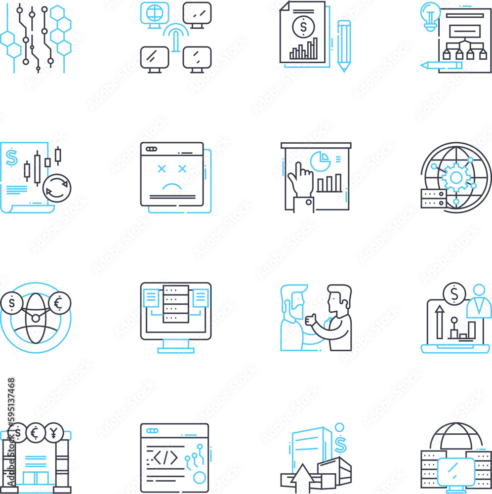 Mtary statistics linear icons set. Averages, Variance, Standard deviation, Hypothesis, Probability, Correlation, Regression line vector and concept signs. Skewness,Kurtosis,Outliers outline Mtary statistics linear icons set. Averages, Variance, Standard deviation, Hypothesis, Probability, Correlation, Regression line vector and concept signs. Skewness,Kurtosis,Outliers outline