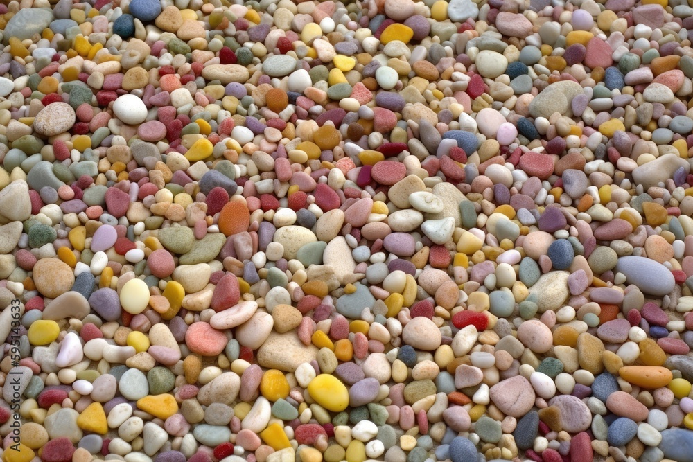 pile of rocks in a natural landscape. Generative AI