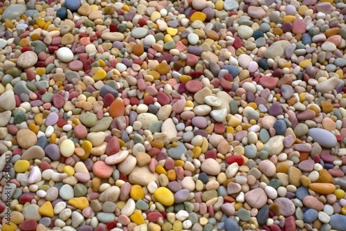 pile of rocks in a natural landscape. Generative AI