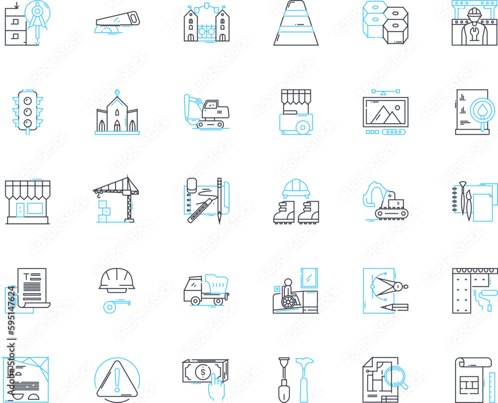 Layout linear icons set. Composition, Design, Arrangement, Format, Configuration, Blueprint, Structure line vector and concept signs. Organization,Geometry,Mapping outline illustrations Layout linear icons set. Composition, Design, Arrangement, Format, Configuration, Blueprint, Structure line vector and concept signs. Organization,Geometry,Mapping outline illustrations