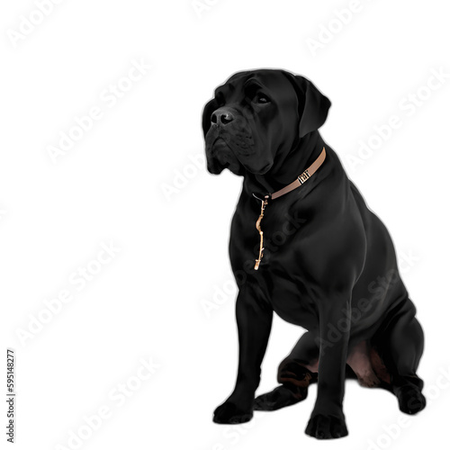 An illustration dog(Cane Corso) © codebasejp