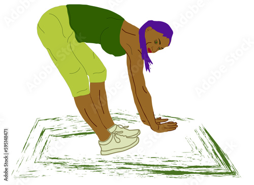 Victor exercises for the back and tighten the muscles of the feet