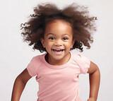Digital AI captures pure joy: A child's laughter and fun while running in an image that will make your heart smile!