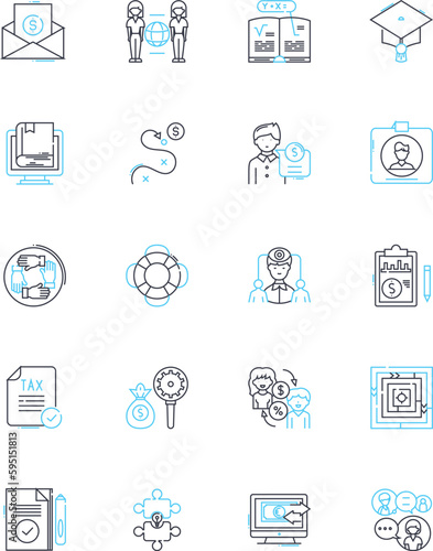 Fashion Accessories linear icons set. Scarves, Hats, Jewelry, Shoes, Belts, Gloves, Sunglasses line vector and concept signs. Handbags,Earrings,Necklaces outline illustrations