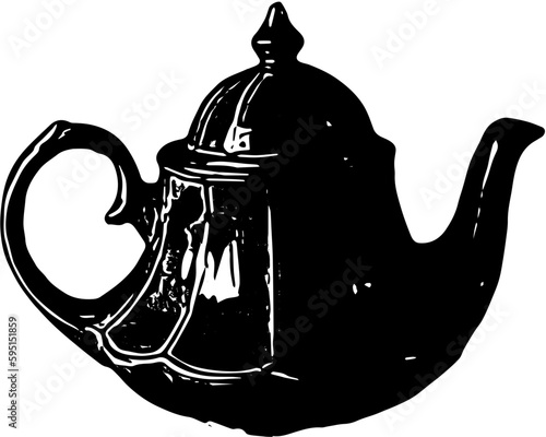teapot and cup of tea