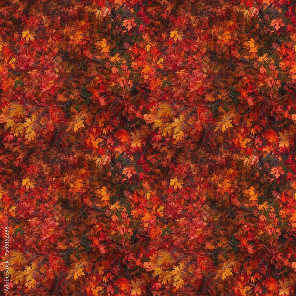 Fall trees. Autumn maple red and orange leaves. AI generative illustration. Fall trees. Autumn maple red and orange leaves. AI generative illustration.