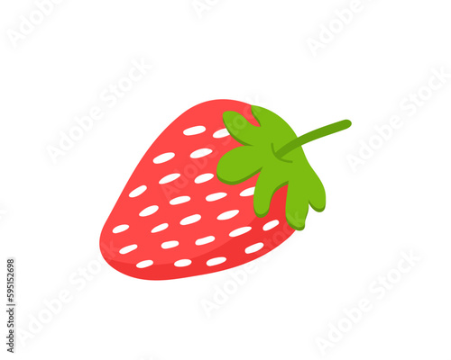 Drawing of a pink strawberry