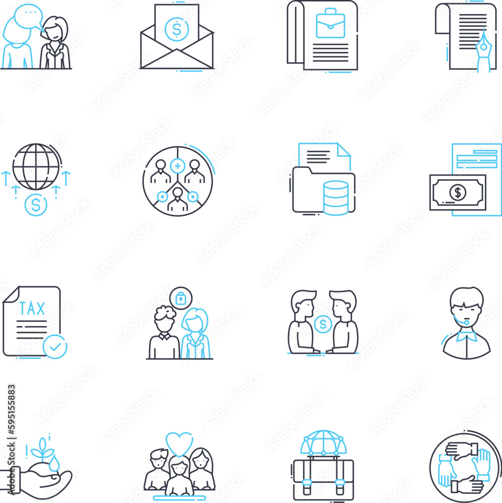 Trading company linear icons set. Importing, Exporting, Distribution, Trading, Supply, Logistics, Shipping line vector and concept signs. Procurement,Contracting,Sourcing outline illustrations Trading company linear icons set. Importing, Exporting, Distribution, Trading, Supply, Logistics, Shipping line vector and concept signs. Procurement,Contracting,Sourcing outline illustrations