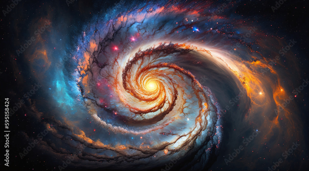 Spiral Galaxy AI Generative Image Spiral Galaxy AI Generative Image
