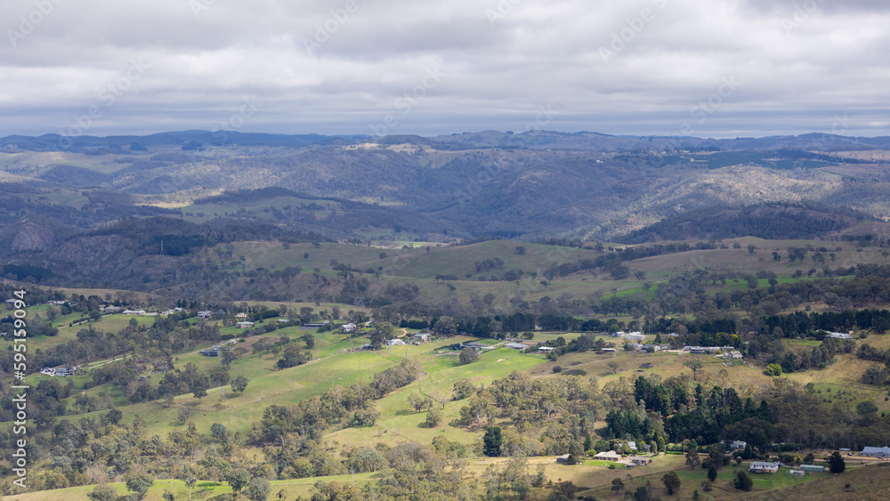 Panoramic view of Blue Mountains, NSW, Australia.