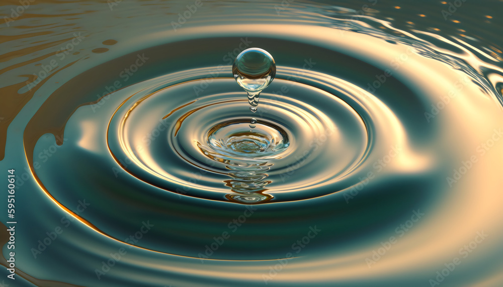 A Water Drop AI Generative Image A Water Drop AI Generative Image