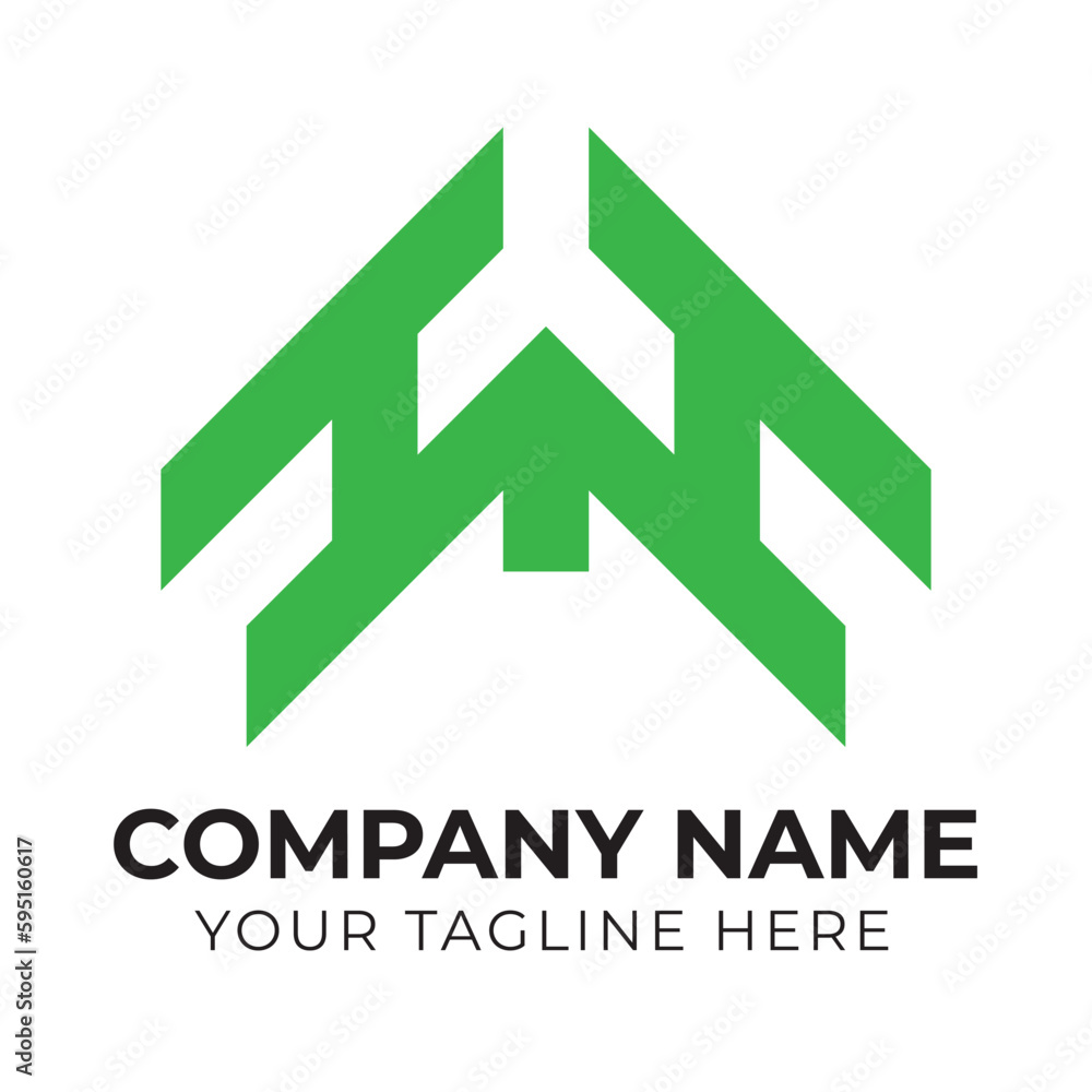 Creative abstract monogram logo design template for your business Creative abstract monogram logo design template for your business