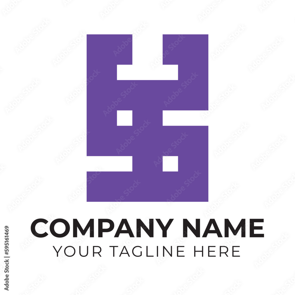 Obraz premium Minimal abstract monogram business logo design template