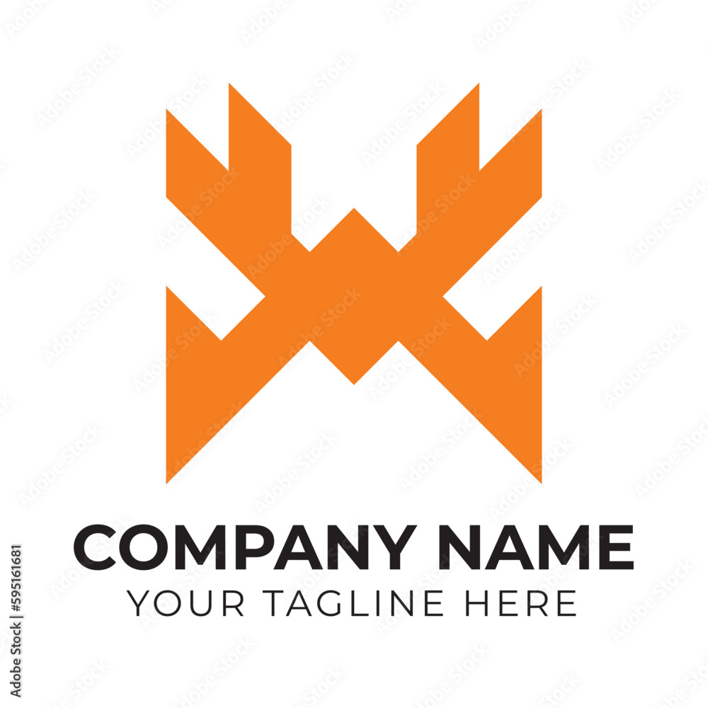 Professional creative modern abstract monogram WX letter business logo design template Professional creative modern abstract monogram WX letter business logo design template