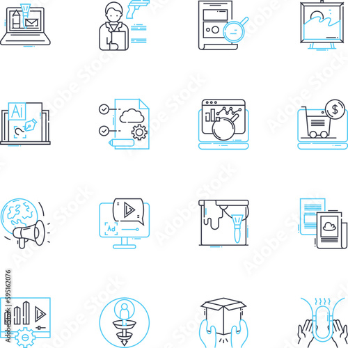 Parties and celebrations linear icons set. Festivities, Entertaining, Gathering, Rejoicing, Revelry, Banquet, Jubilee line vector and concept signs. Gala,Mirth,Commemoration outline illustrations