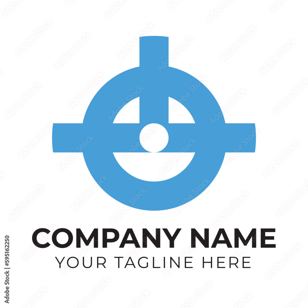 Modern abstract monogram business logo design template Modern abstract monogram business logo design template