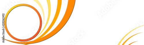 Orange banner template for web cover or to showcase various topics.